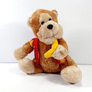 DAN BRECHNER Monkey "Going Bananas" Plush VINTAGE  1980's